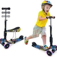 Monopattino 3 in 1 per bambini, con sedile rimovib