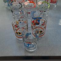 13 bicchieri nutella da collezione vintage.