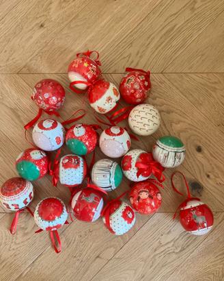 palline natale rosse bianche