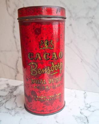 Scatola Latta Cacao Bensdorp Velier Vintage