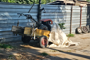 Motozappa 14Cv Lombardini con carrello