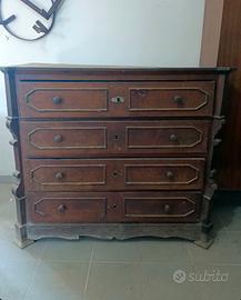 cassettone (o comò) antico in legno