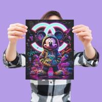 A4 STREET ART - Topolino Urban Chanel Pop Art