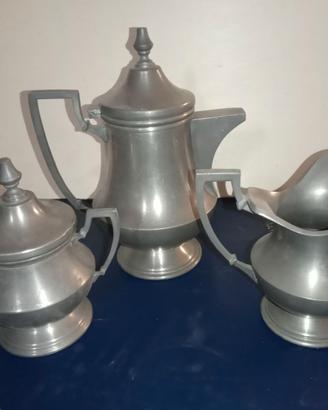 Set   Teiera in Peltro