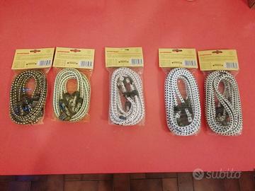 Set 5 corde elastiche con ganci auto - NUOVE