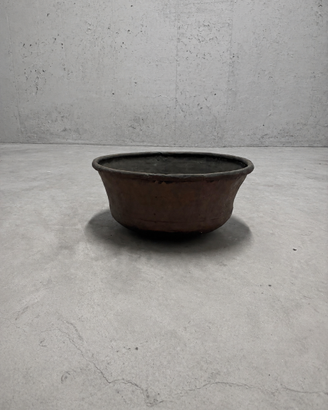 Grande vaso antico in rame con patina originale