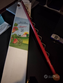 Bastone porta giornali in legno nuovo con scatola