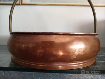 ciotola rame portafiori 