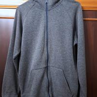 felpaGAS JeansXS grigio-blu ragazzo/uomo cappuccio