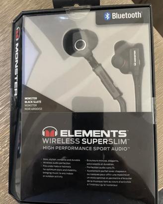 CUFFIA MONSTER ELEMENTS WIRELESS BLACK