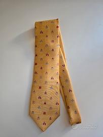Cravatta firmata Bulgari.  Pregiato pezzo vintage