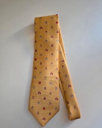 Cravatta firmata Bulgari.  Pregiato pezzo vintage