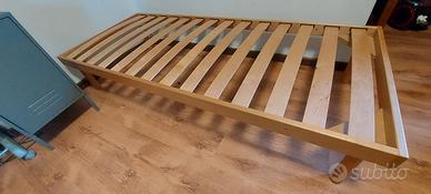 Base letto in legno