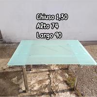 Tavolo di vetro allungabile 