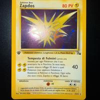 Zapdos Fossil 15/62 Holo Prima Edizione ITA Mint
