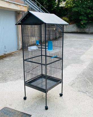 Voliera verricale con accessori