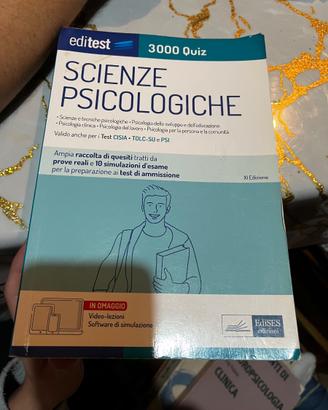 Editest Scienze Psicologiche 3000 Quiz – Test univ