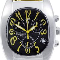 Lancaster Joss gelb Quarz Chrono Datum Lederband H