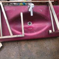 lavandino bagno usato in vetro 