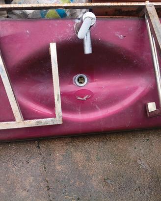 lavandino bagno usato in vetro 