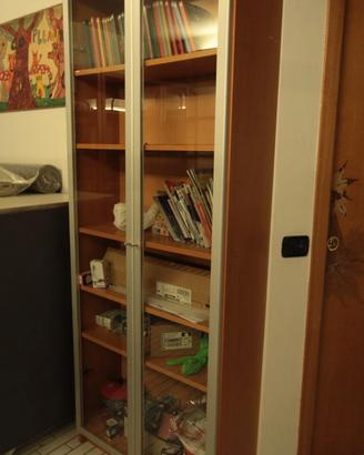 LIBRERIA BILL IKEA ANTE IN VETRO ALLUMINIO