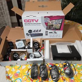 Kit Videosorveglianza CCTV 4 Canali Telecamera Inf