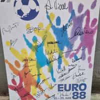 Poster Euro 1988 Nazionale Italiana Rosa Completa 