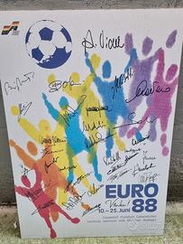 Poster Euro 1988 Nazionale Italiana Rosa Completa 