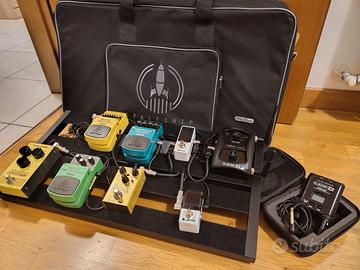 Pedaliera chitarra con alimentatore e radiojack