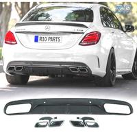 DIFFUSORE MERCEDES C W205 14-18 LOOK AMG C63 + TER