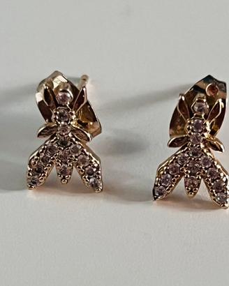 Orecchini con brillanti a forma di mosca