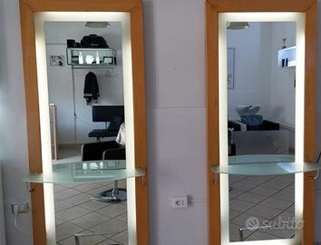 Specchiere per negozio parrucchiere