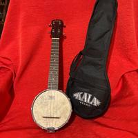 KALA BRAND CONCERT SIZE BANJO BLACK SATIN UKULELE