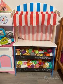 Teatrino mercatino trasformabile