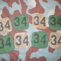 Us Army exercise Mitchell Helmet Cover Number