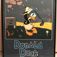 Stampa Escale Paris Donald Duck Golfer  1988