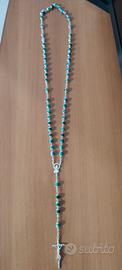 Collana rosario con pietre dure 