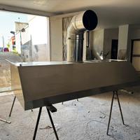 Cappa professionale in acciaio Inox - 220x90 cm