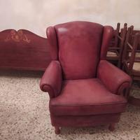 coppia poltrone in pelle 