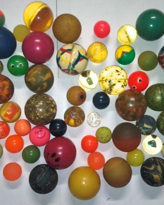 73 palline rimbalzanti assortite