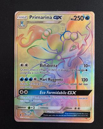 Primarina Gx 149/145 GUARDIANI NASCENTI Pokemon