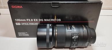 Sigma 105 mm  f2.8 ex dg macro os CANON AF