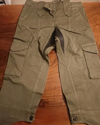 pantalone donna verde oliva