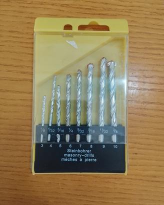 8 punte a muro per trapano 