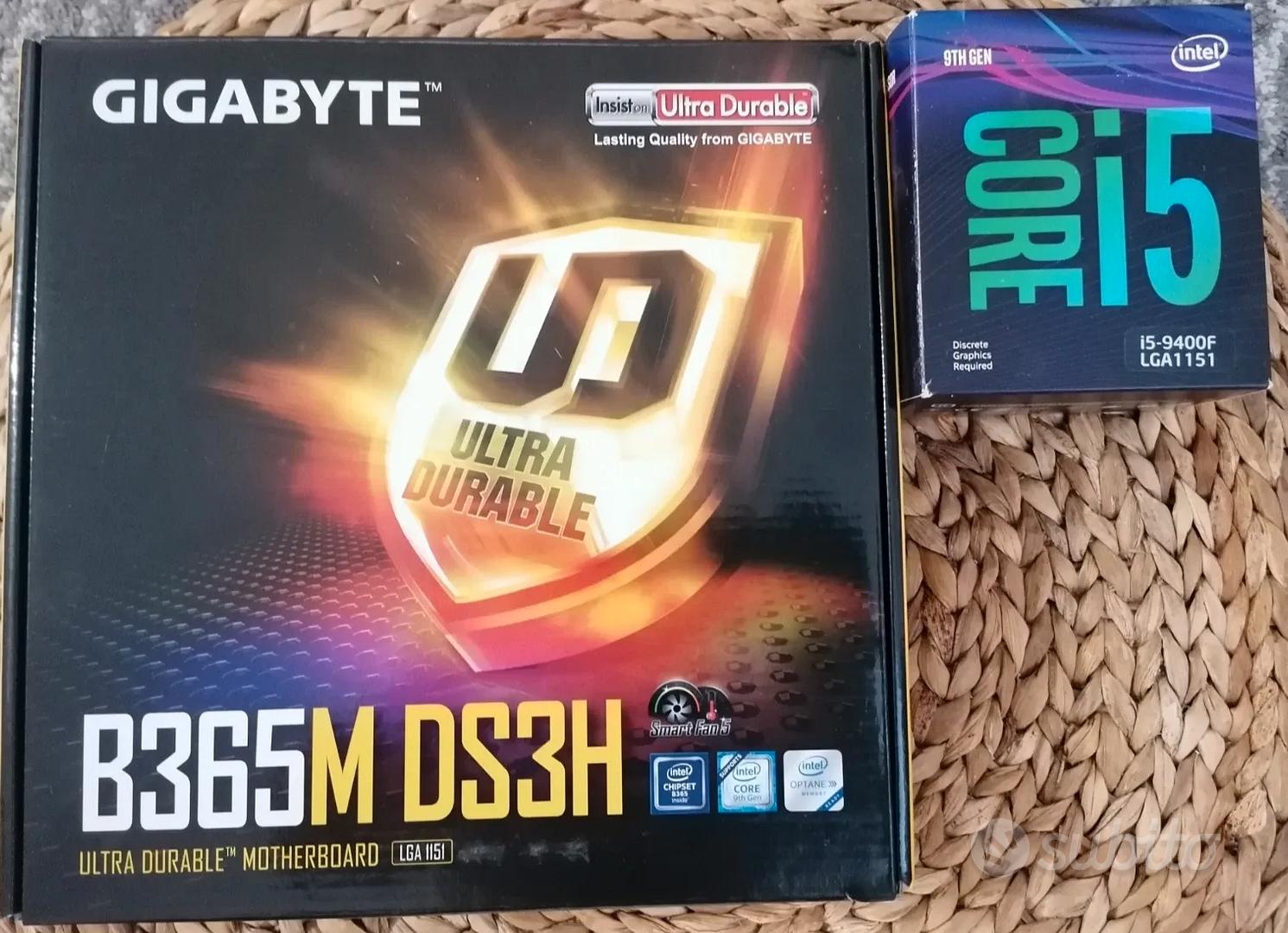 Gigabyte B365M DS3H + Intel Core i5 9400F - Informatica In