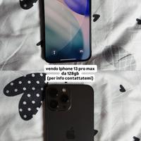 Iphone 13 pro max da 128gb (nero)