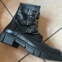 Anfibi neri donna 36 in pelle