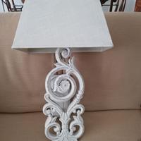 Applique legno bianco shabby chic