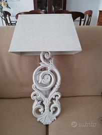 Applique legno bianco shabby chic
