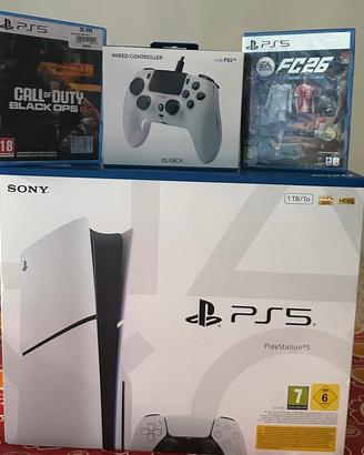 PS5 1TB SIGILLATA +Joystick+FIFA26 + BO6 sigillati